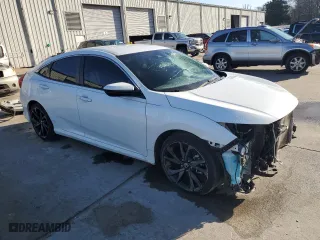 2021 Honda Civic Sedan Sport with VIN 19XFC2F85ME000096, listed as a Copart auction lot 43478245 with 49,890 mi miles and Clean Title. Bid and sale history available at carsss.com. Image 4.