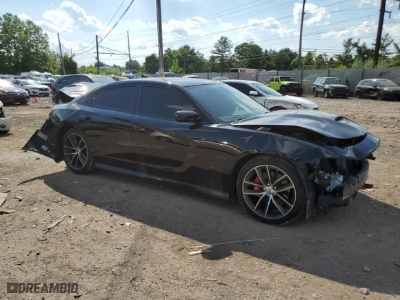 2017 Dodge Charger R/T Scat Pack with VIN 2C3CDXGJ4HH644315, listed as a Copart auction lot 58975454 with 0 mi miles and Salvage Title. Bid and sale history available at carsss.com. Image 4.