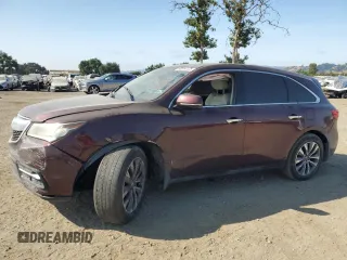 2016 Acura MDX Technology with VIN 5FRYD3H4XGB007791, listed as a Copart auction lot 60514125 with 145,957 mi miles and Salvage title. Bid and sale history available at DreamBid. Image 1.