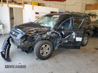 2005 Honda Pilot EX-L z VIN 5FNYF18545B046334, wystawiony jako Copart lot #55679005 z przebiegiem 213 627 mil mil oraz Nie do naprawy. Historia ofert i sprzedaży dostępna na DreamBid. Obrazek 1.