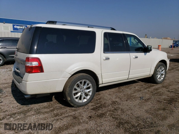2016 Ford Expedition EL Limited with VIN 1FMJK2AT2GEF22754, listed as a Copart auction lot 53786044 with 176,562 mi miles and Salvage Title. Bid and sale history available at carsss.com. Image 3.