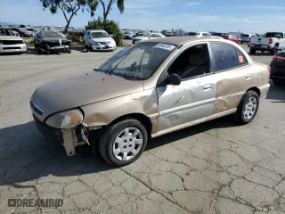 2002 Kia Rio with VIN KNADC123826190150, listed as a Copart auction lot 52949735 with 139,234 mi miles and Clean Title. Bid and sale history available at carsss.com. Image 1.
