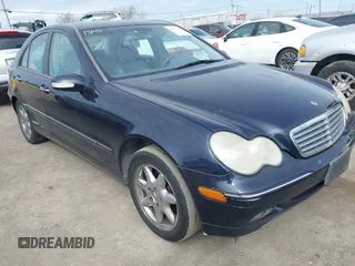 2002 Mercedes-Benz C with VIN WDBRF61J92F189875, listed as a IAAI auction lot 41774788 with 222,463 mi miles. Bid and sale history available at carsss.com. Image 1.
