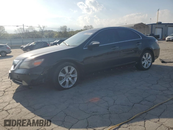 2009 Acura RL Tech Pkg with VIN JH4KB266X9C001760, listed as a Copart auction lot 52303615 with 232,253 mi miles and Salvage Title. Bid and sale history available at carsss.com. Image 1.