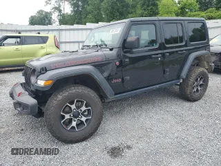 2018 Jeep Wrangler Unlimited Rubicon with VIN 1C4HJXFNXJW141877, listed as a Copart auction lot 55913055 with 71,503 mi miles and Salvage title. Bid and sale history available at DreamBid. Image 1.
