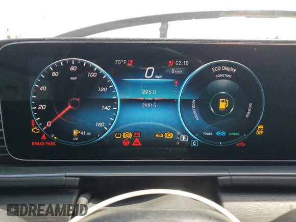 2023 Mercedes-Benz GLS 450 with VIN 4JGFF5KE8PA992127, listed as a Copart auction lot 54392115 with 29,915 mi miles and Salvage Title. Bid and sale history available at DreamBid. Image 9.