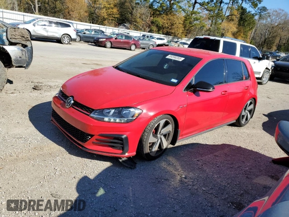 2021 Volkswagen GTI S с VIN 3VW5T7AU6MM008210, выставлен на аукционе Copart как лот 89398355 с пробегом 42 283 миль миль и Чистый • Clean title. История ставок и продаж доступна на DreamBid. Изображение 1.