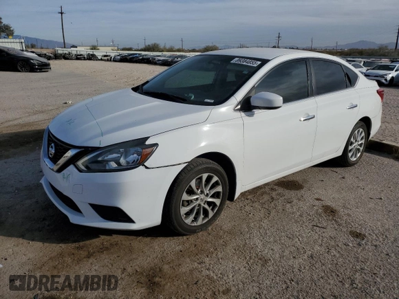 2017 Nissan Sentra S with VIN 3N1AB7AP7HY261908, listed as a Copart auction lot 89384855 with 151,865 mi miles and Salvage title. Bid and sale history available at DreamBid. Image 1.