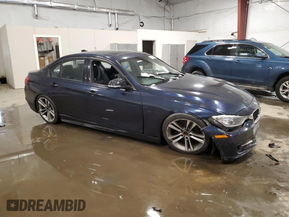 2013 BMW 3 Series 328i xDrive with VIN WBA3B3C54DJ976750, listed as a Copart auction lot 87681595 with Not Provided miles and Salvage Title. Bid and sale history available at carsss.com. Image 4.