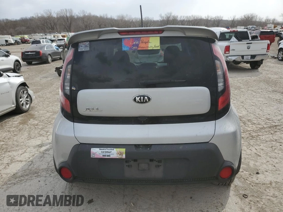 2014 Kia Soul + with VIN KNDJP3A51E7700667, listed as a Copart auction lot 48702635 with 74,301 mi miles and Salvage Title. Bid and sale history available at DreamBid. Image 6.