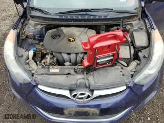 2012 Hyundai Elantra GLS PZEV with VIN 5NPDH4AE2CH062907, listed as a Copart auction lot 48161985 with 196,095 mi miles and Salvage Title. Bid and sale history available at carsss.com. Image 11.