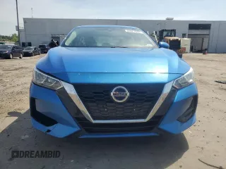 2021 Nissan Sentra SV with VIN 3N1AB8CV7MY287775, listed as a Copart auction lot 55027945 with 87,609 mi miles and Salvage title. Bid and sale history available at DreamBid. Image 5.