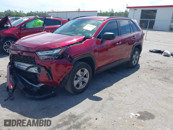 2023 Toyota RAV4 Hybrid LE with VIN JTMLWRFV0PD205064, listed as a IAAI auction lot 41749511 with 22,450 mi miles. Bid and sale history available at carsss.com. Image 2.