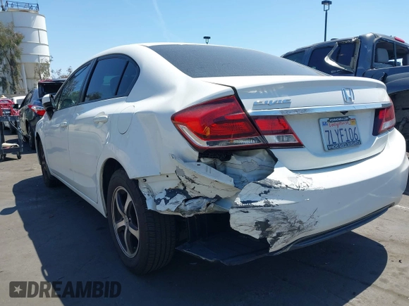 2015 Honda Civic Sedan SE with VIN 19XFB2F70FE258068, listed as a IAAI auction lot 41976430 with 129,246 mi miles. Bid and sale history available at carsss.com. Image 6.