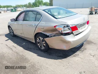 2015 Honda Accord LX with VIN 1HGCR2F36FA265770, listed as a IAAI auction lot 42106135 with 94,814 mi miles. Bid and sale history available at carsss.com. Image 3.