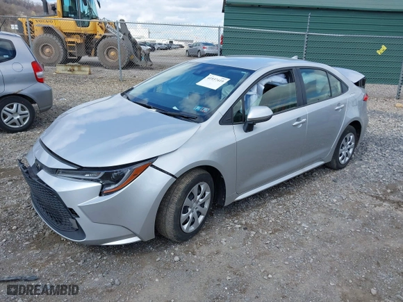 2020 Toyota Corolla LE with VIN JTDEPRAE2LJ013055, listed as a IAAI auction lot 41937419 with 9,683 mi miles. Bid and sale history available at carsss.com. Image 17.