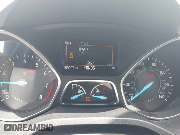 2017 Ford Escape S with VIN 1FMCU0F74HUC00725, listed as a IAAI auction lot 41970787 with 189,027 mi miles and . Bid and sale history available at DreamBid. Image 7.