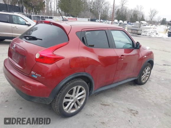 2012 Nissan Juke SV with VIN JN8AF5MVXCT118845, listed as a IAAI auction lot 41525975 with 194,121 mi miles. Bid and sale history available at carsss.com. Image 4.