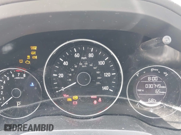 2017 Honda HR-V EX with VIN 3CZRU5H59HM721560, listed as a IAAI auction lot 42055815 with 30,749 mi miles and . Bid and sale history available at carsss.com. Image 7.