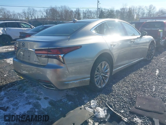 2018 Lexus LS 500 z VIN JTHC51FF5J5005343, wystawiony jako IAAI lot #41582364 z przebiegiem 93 085 mil mil oraz . Historia ofert i sprzedaży dostępna na DreamBid. Obrazek 4.