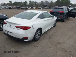 2018 Infiniti Q60 Luxe with VIN JN1EV7EL9JM392962, listed as a IAAI auction lot 41307185 with 58,280 mi miles and . Bid and sale history available at DreamBid. Image 4.