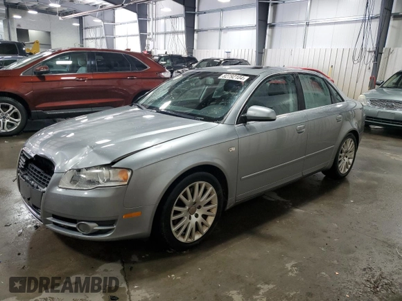 2006 Audi A4 2.0T z VIN WAUDF78EX6A194867, wystawiony jako Copart lot #82792104 z przebiegiem 125 919 mil mil oraz Szkoda całkowita • Salvage title. Historia ofert i sprzedaży dostępna na DreamBid. Obrazek 1.