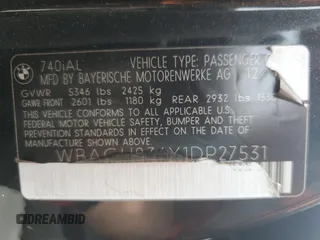 2001 BMW 7 Series 740iL z VIN WBAGH834X1DP27531, wystawiony jako Copart lot #64876605 z przebiegiem 140 936 mil mil oraz Czysty tytuł • Clean title. Historia ofert i sprzedaży dostępna na DreamBid. Obrazek 12.
