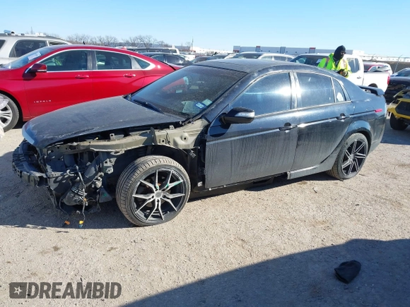 2008 Acura TL with VIN 19UUA66228A037049, listed as a IAAI auction lot 41379731 with 175,384 mi miles. Bid and sale history available at carsss.com. Image 2.