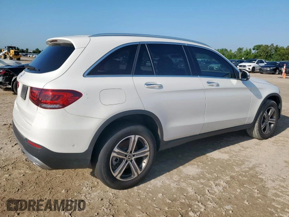 2021 Mercedes-Benz GLC 300 with VIN W1N0G8DB8MF940662, listed as a Copart auction lot 58817955 with 48,925 mi miles and Salvage title. Bid and sale history available at DreamBid. Image 3.