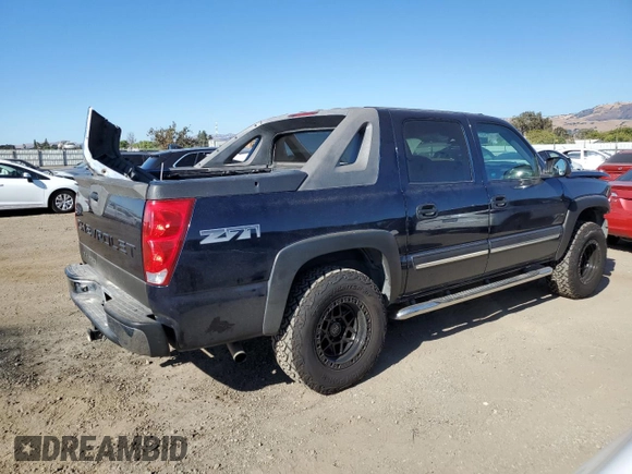 2005 Chevrolet Avalanche Z71 with VIN 3GNEK12Z75G211286, listed as a Copart auction lot 76143034 with 433,502 mi miles and Salvage Title. Bid and sale history available at DreamBid. Image 3.