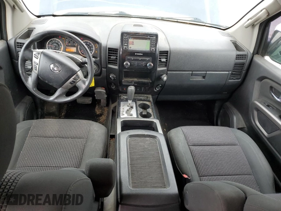 2015 Nissan Titan SV with VIN 1N6AA0EC9FN500624, listed as a Copart auction lot 50982985 with 128,976 mi miles and Salvage title. Bid and sale history available at DreamBid. Image 8.