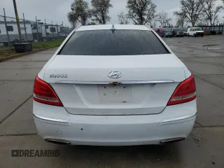 2013 Hyundai Equus Signature with VIN KMHGH4JH5DU064421, listed as a Copart auction lot 49272045 with 129,449 mi miles and Salvage Title. Bid and sale history available at DreamBid. Image 6.