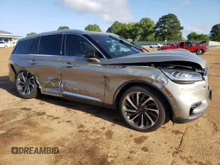 2023 Lincoln Aviator Reserve with VIN 5LM5J7WC7PGL10427, listed as a Copart auction lot 52072055 with 51,265 mi miles and Salvage title. Bid and sale history available at DreamBid. Image 4.