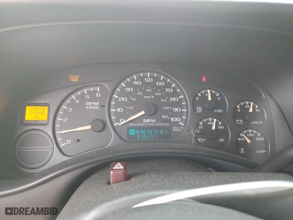 2002 Chevrolet Silverado 1500 LS with VIN 1GCEC14V02Z263127, listed as a Copart auction lot 44550445 with 215,471 mi miles and Salvage Title. Bid and sale history available at carsss.com. Image 9.