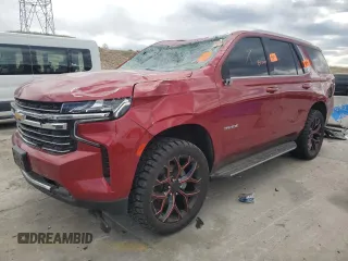 2022 Chevrolet Tahoe LT z VIN 1GNSCNKD8NR107255, wystawiony jako Copart lot #49085035 z przebiegiem Nie podano mil oraz Szkoda całkowita • Salvage title. Historia ofert i sprzedaży dostępna na DreamBid. Obrazek 1.