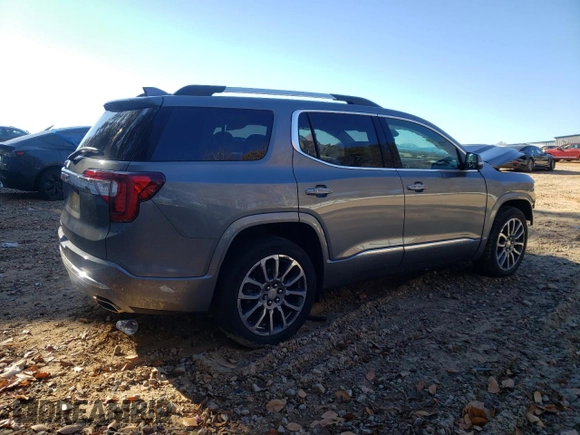 2021 GMC Acadia Denali with VIN 1GKKNPLS6MZ205103, listed as a Copart auction lot 82700104 with 39,505 mi miles and Salvage Title. Bid and sale history available at carsss.com. Image 3.