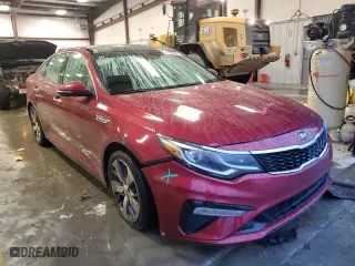 2019 Kia Optima S with VIN 5XXGT4L39KG372182, listed as a Copart auction lot 44766205 with 136,507 mi miles and Salvage Title. Bid and sale history available at carsss.com. Image 4.