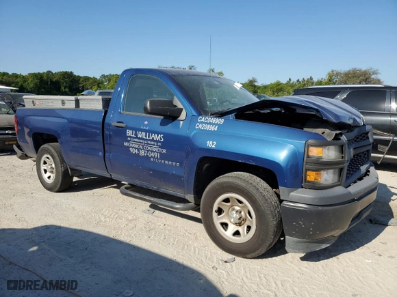 2015 Chevrolet Silverado 1500 Work Truck with VIN 1GCNCPEH2FZ169106, listed as a Copart auction lot 52957155 with 177,956 mi miles and Salvage Title. Bid and sale history available at carsss.com. Image 4.