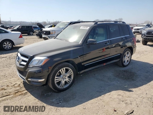 2015 Mercedes-Benz GLK GLK 350 with VIN WDCGG8JB3FG375593, listed as a Copart auction lot 48986395 with 70,395 mi miles and Salvage Title. Bid and sale history available at carsss.com. Image 1.
