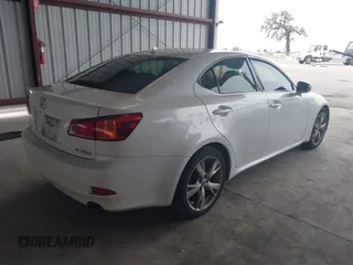 2009 Lexus IS 250 with VIN JTHBK262792090478, listed as a IAAI auction lot 41567578 with Not Provided miles. Bid and sale history available at carsss.com. Image 4.