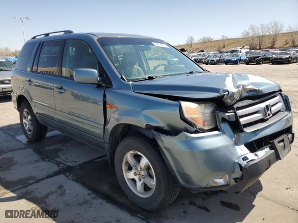 2007 Honda Pilot EX-L with VIN 2HKYF18737H522711, listed as a Copart auction lot 52812565 with 183,288 mi miles and Salvage Title. Bid and sale history available at carsss.com. Image 4.
