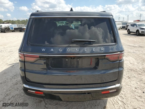 2024 Jeep Wagoneer with VIN 1C4SJVAP9RS114983, listed as a Copart auction lot 77324114 with 22,441 mi miles and Salvage Title. Bid and sale history available at carsss.com. Image 6.