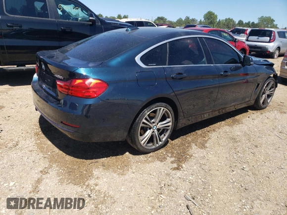 2016 BMW 4 Series 428i xDrive with VIN WBA4C9C51GG137239, listed as a Copart auction lot 54396295 with 74,191 mi miles and Non repairable. Bid and sale history available at DreamBid. Image 3.