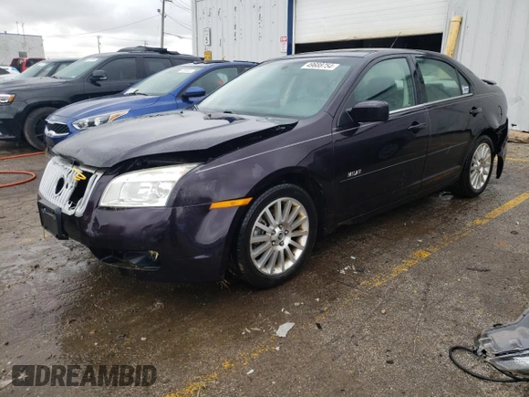 2007 Mercury Milan Premier with VIN 3MEHM08Z07R664981, listed as a Copart auction lot 49688754 with 122,068 mi miles and Salvage Title. Bid and sale history available at carsss.com. Image 1.