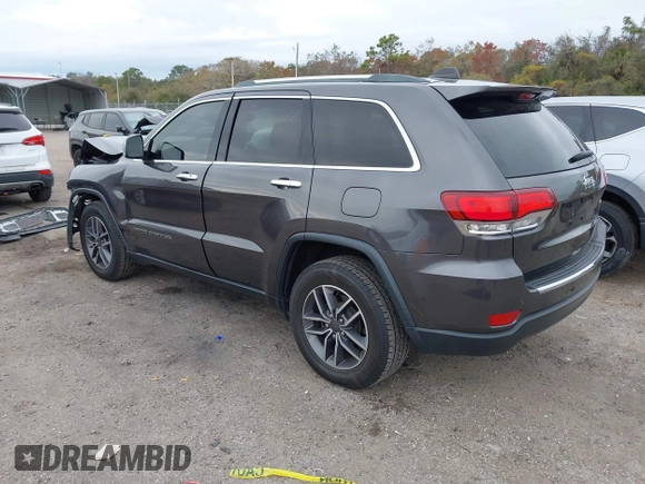 2020 Jeep Grand Cherokee Limited with VIN 1C4RJEBG0LC191286, listed as a IAAI auction lot 41344311 with 99,257 mi miles. Bid and sale history available at carsss.com. Image 3.