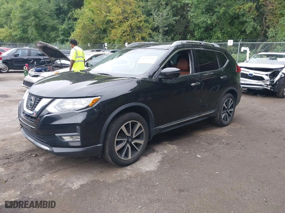 2019 Nissan Rogue S with VIN 5N1AT2MV0KC797750, listed as a IAAI auction lot 40239938 with 71,268 mi miles. Bid and sale history available at carsss.com. Image 17.