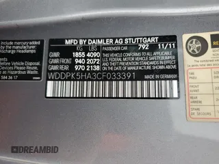 2012 Mercedes-Benz SLK 350 with VIN WDDPK5HA3CF033391, listed as a Copart auction lot 85670954 with 135,423 mi miles and Salvage title. Bid and sale history available at DreamBid. Image 14.