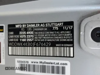 2018 Mercedes-Benz C 300 with VIN WDDWK4KB0JF676429, listed as a Copart auction lot 85419084 with 47,149 mi miles and Salvage title. Bid and sale history available at DreamBid. Image 13.
