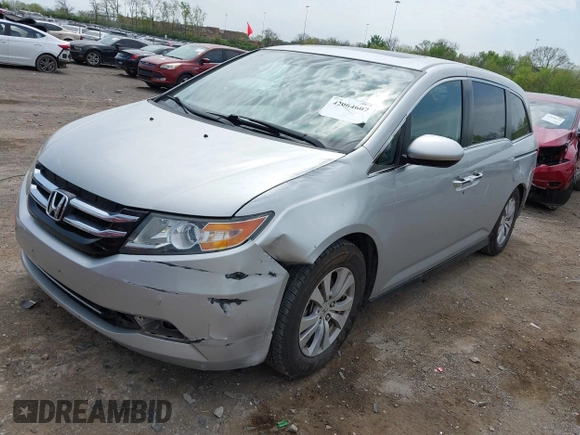 2014 Honda Odyssey EX-L with VIN 5FNRL5H60EB115792, listed as a IAAI auction lot 42064607 with 191,055 mi miles and . Bid and sale history available at carsss.com. Image 18.