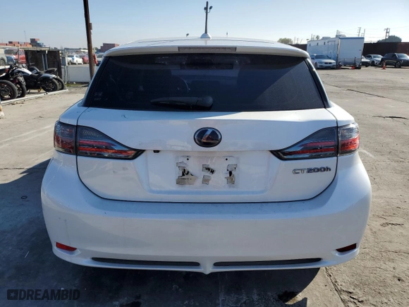 2013 Lexus CT 200h Hybrid with VIN JTHKD5BH9D2171710, listed as a Copart auction lot 45598025 with 203,826 mi miles and Salvage Title. Bid and sale history available at carsss.com. Image 6.